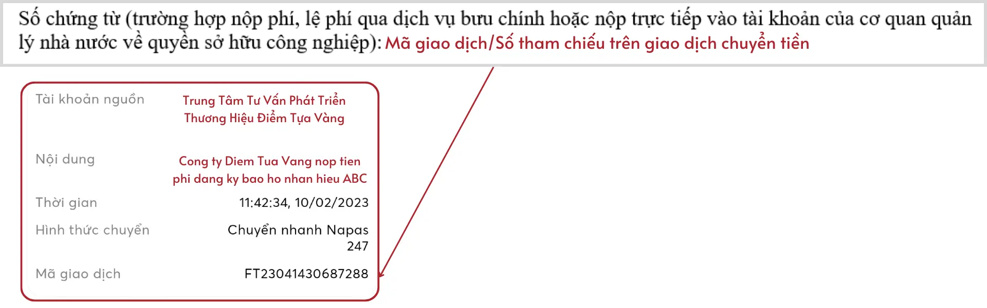 giao dịch chuyển tiền